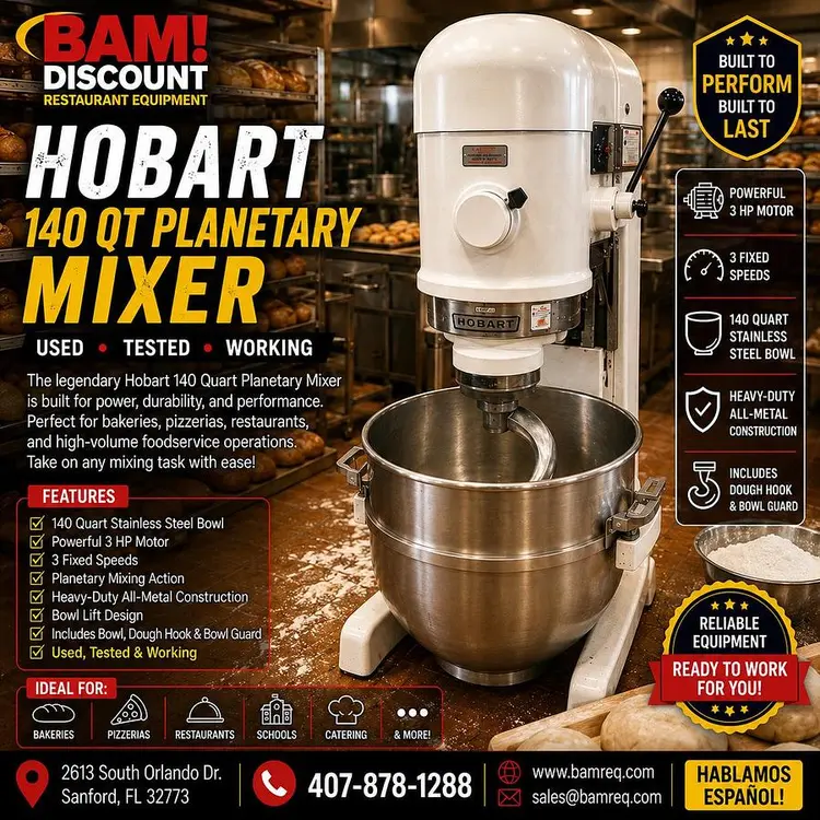 Used HOBART V 1401 Mixers Florida US | BAM Discount Restaurant Equipment #1261612