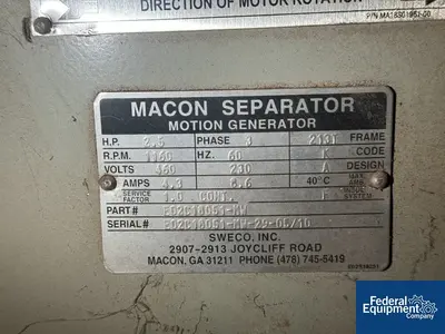 USED Macon 60" Macon Screen, S/S, Two Deck