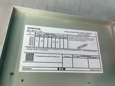 Used EATON DH361FGK Disconnects Ohio US | HGR 24 #1272589