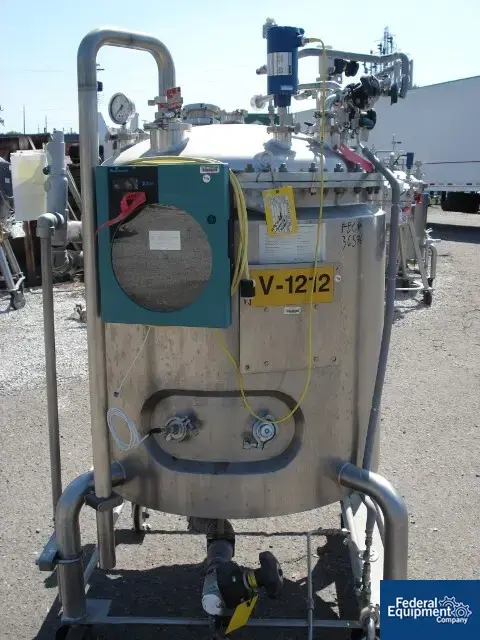 Used DCI 500 Liter DCI Receiver, 316L S/S, 30/100# Stainless Steel Tanks Ohio US | Federal Equipment Company #125469