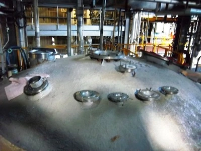 25,000L S/S 1/2 Coiled Enc Mixer Body