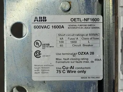 NEW 2014 ABB OETL-NF1600