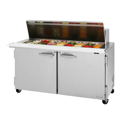 Turbo Air PST-60-24-N 60 1/4" PRO Series Mega Top Sandwich/Salad Prep Table w/ Refrigerated Base, 115v
