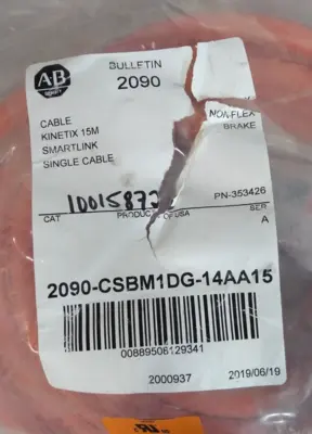 Allen Bradley 2090-CSBM1DG-14AA15 Servo Motor Power Cable Loc5D29