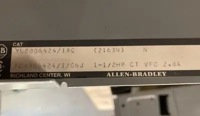 Used ALLEN-BRADLEY YUB806424/1AQ Variable Speed Drives | Surplus Asset Holdings #1227241