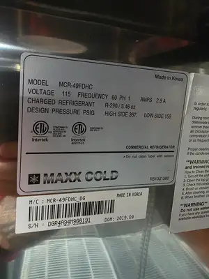 Used Maxx Cold _UNKNOWN_ Refrigerators Illinois US | Falcon Restaurant Supply #1411541
