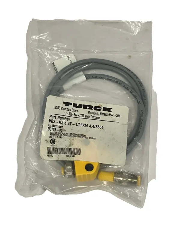 New | in-Stock TURCK SPLITTER CABLE 4-PIN M12 U0163-36 Cable & Wire Michigan US | Maverick Industrial Sales #1091823