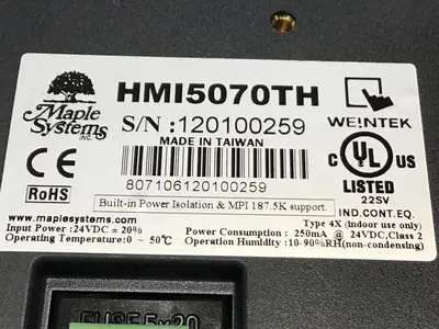 USED MAPLE SYSTEMS HMI5070TH
