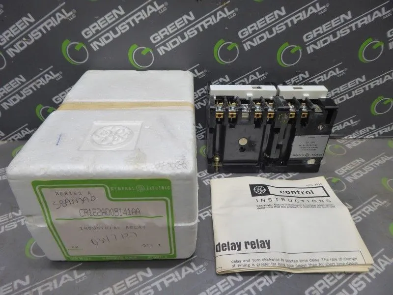 General Electric CR122AD08141AA Industrial Relay New NIB