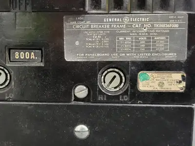 Used GENERAL ELECTRIC TKM836F000 Switchgears British Columbia CA | Lenmark #242916