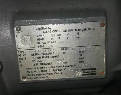 USED 1992 ATLAS COPCO ZR 5-62