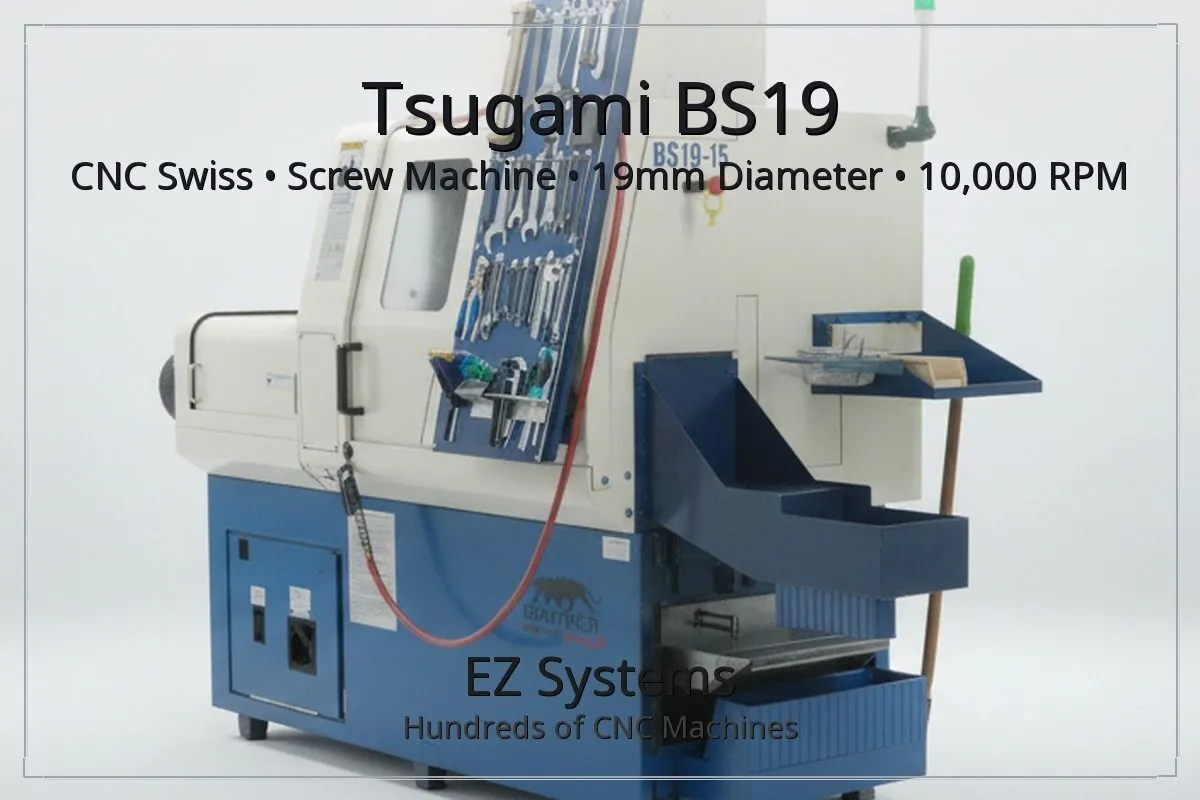 Used Trugami BS19 Swiss Type Automatic Screw Machines Texas US | [EZ] EZ Systems #1290076