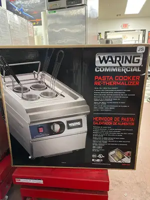 New | in-Stock Waring New Waring WPC100 3.5 Gallon Electric Pasta Cooker Rethermalizer - 240V, 3600W - JS Electric Cooking Equipment Illinois US | Falcon Restaurant Supply #1375922