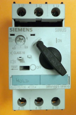 USED SIEMENS CIRCUIT BREAKER, 3RV1021-1FA10