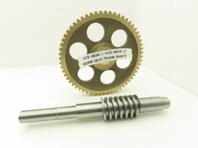 60 Tooth Bronze Worm Gear 10" Dia 1.5" Bore with 1-1/8" Output Shaft Gearbox Kit
