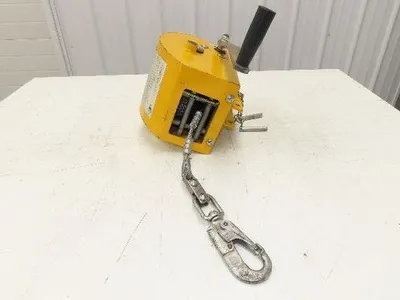 Miller 8442/65 Manhandler Manrated 350lbs Work Winch 65' SS Cable Confined Space