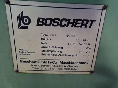 Used 1982 BOSHERT PN4 Notching Machines Ohio US | HGR 24 #728506