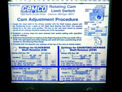 NEW AMETEK 1980403RSPX ROTATING CAM LIMIT SWITCH