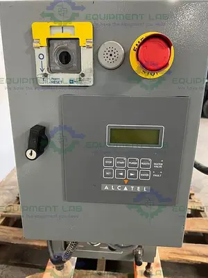 USED ALCATEL ADP 81 MD DRY VACUUM PUMP W/ CONTROLLER AND CUSTOM ELECTRICAL WIRING