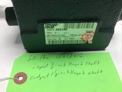 Dodge Tigear 26S18R Left Angle Gear Reducer Ratio 18:1