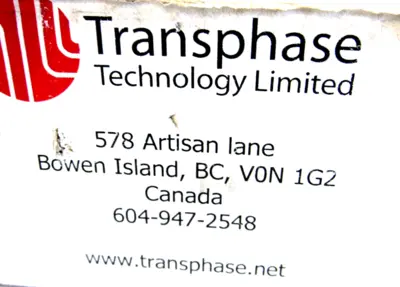 NEW TRANSPHASE TECHNOLOGY CR2 ACTUATOR SERIES 13-168