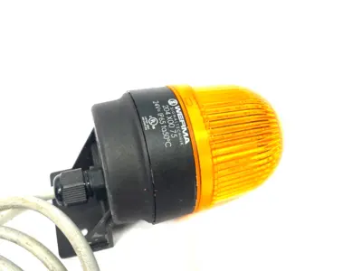 USED WERMA PERMANENT LED BEACON AMBER 24V IP65