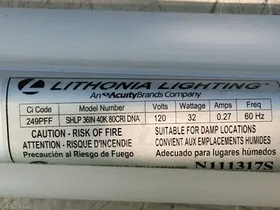 Used LITHONIA LIGHTING SHLP 36IN 40K 80CRI DNA Lighting Ohio US | HGR 24 #1489699