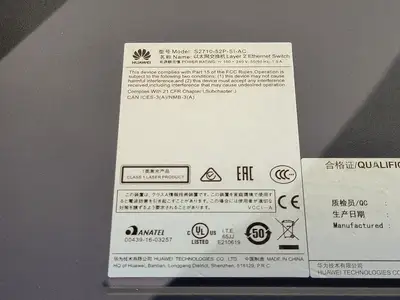 NEW 2019 HUAWEI S2710-52P-SI-AC