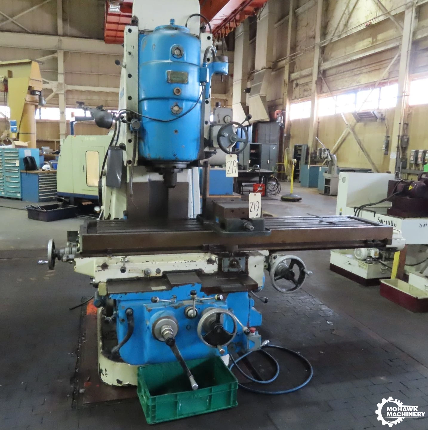 450-20 CINCINNATI-MILACRON "LA" DUAL-POWER DIAL-TYPE VERTICAL MILL w/FRONT & REAR CONTROLS - H.D. VISE - 50 HP - AUTOMATIC BACKLASH ELIMINATOR