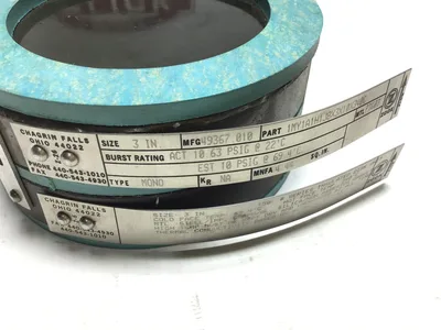 Zook 1MY1A1H1J8X3X10X340C Rupture Disc 3″ Type Mono