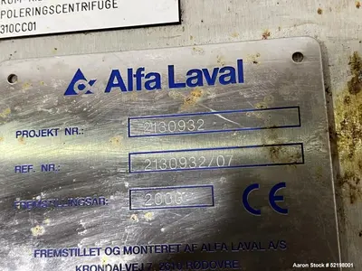 USED ALFA LAVAL BTPX 205 S
