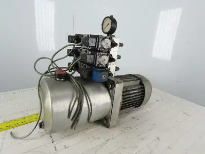 Hydro Pneumatics PMC 6 3 RVI OM1 G1 Hydraulic Power Unit W/Valve Stack 460V 3Ph