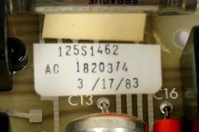 USED TAYLOR 125S1462 INPUT BOARD AC 1820374