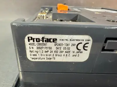Pro-Face 2880061 Operator Interface Touchscreen GP2400-TC41-24V (3.6.7)