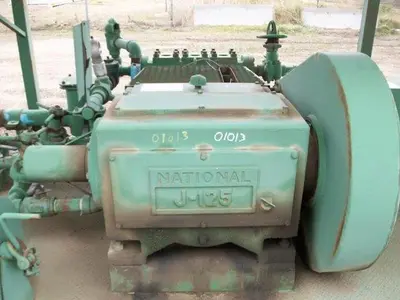 USED NATIONAL JWS-125, 3.5X5 TRIPLEX MUD PUMP PACKAGE