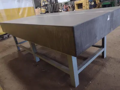 8' X 4' X 10" CHALLENGE PRECISION LAYOUT INSPECTION GRANITE TABLE: STOCK #23792