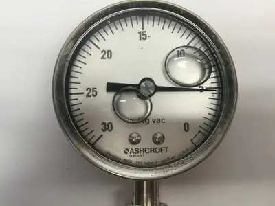 Used Ashcroft Glycerin Filled Gauge Vacuum Gauges / Controllers Michigan US | Maverick Industrial Sales #1399912