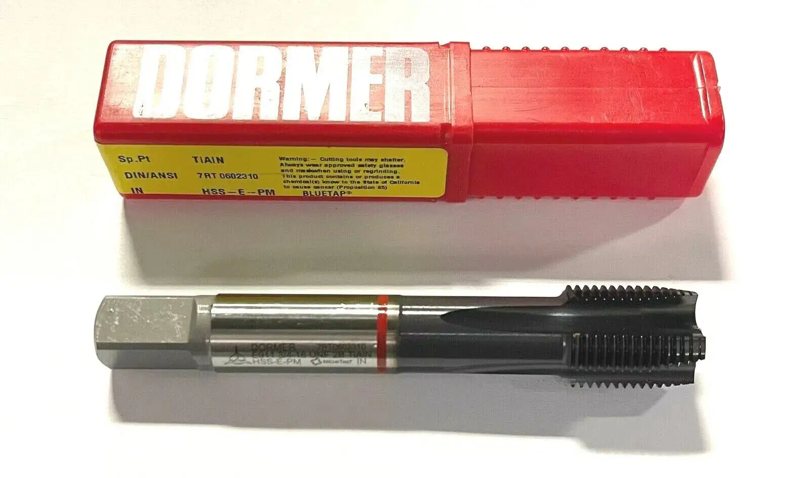Dormer 3/4-16 Tap HSS-E-PM Spiral Point Plug Tap TiAlN Coating H5 Machine Tap