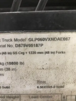 Used 2016 YALE GLP060VX Misc Forklifts Indiana US | Aucto #1306768