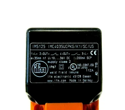 NEW EFECTOR IMC4035UCPKG /K1 /SC /US INDUCTIVE SENSOR IM5125 IMC4035UCPKGK1SCUS