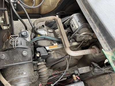 (1) 2015 E-Z-Go golf cart with a Kawasaki gas engine, includes club and ball washer, does not includ...