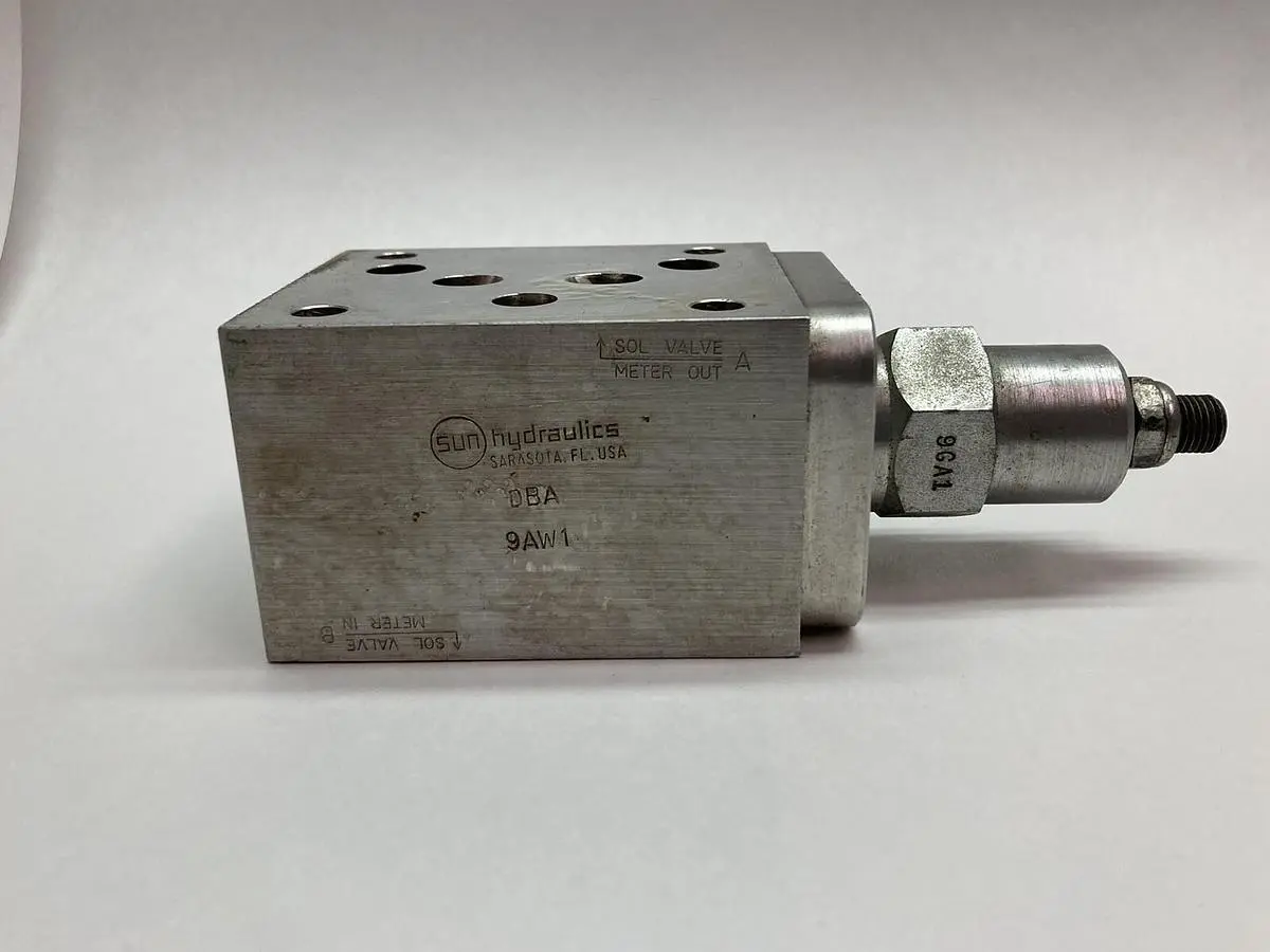 Used SUN HYDRAULICS DBA-9AW1 Pump & Valve Parts Ohio US | Surplus Asset Holdings #1238496