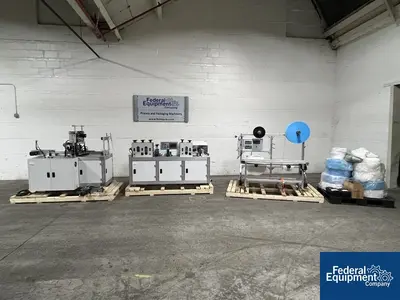 USED Zhejiang Zhengxin Machinery Co. LTD. Zhejiang Zhengxin Three Ply Face Mask Processing Line