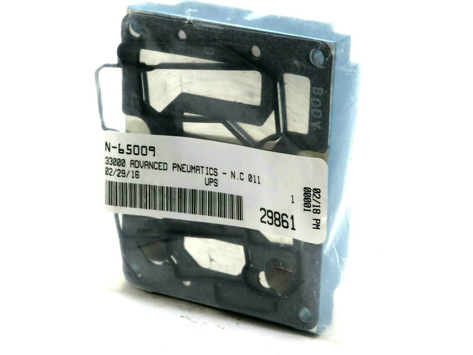 NEW SEALED MAC VALVES N-65009 BLANK STATION COVER PLATE N65009
