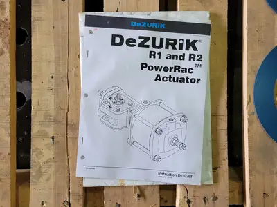 PowerRac Cylinder Actuator Size 6 w/ Four SPDT Mech. Switch and Butterfly Valve