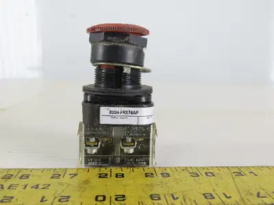 Allen Bradley 800H-FRX6AP/F E-Stop Twist Release 2N.O Series F
