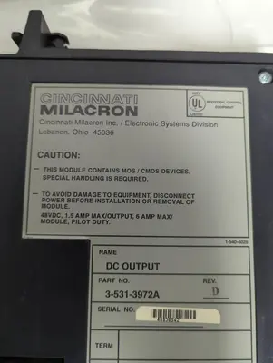 Used MILACRON 3-531-3972A Industrial Controls Ohio US | Surplus Asset Holdings #1399577