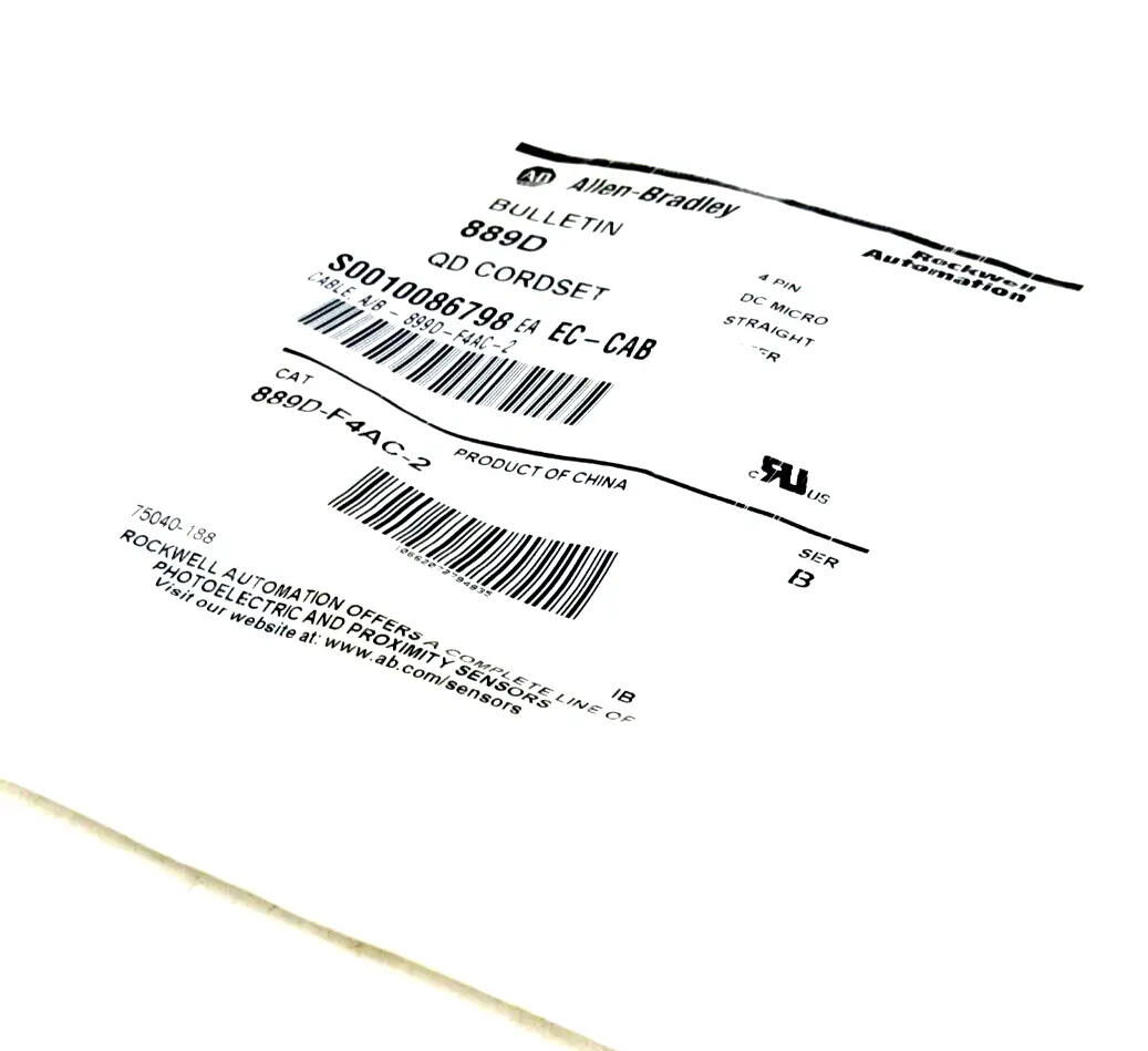 NEW ALLEN BRADLEY 889D-F4AC-2 QD CORDSET 889DF4AC2