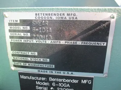 USED BETENBENDER 6-10GA