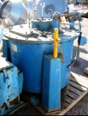 Sanborn 32 x 20 perforate basket centrifuge, Hastelloy C276.
